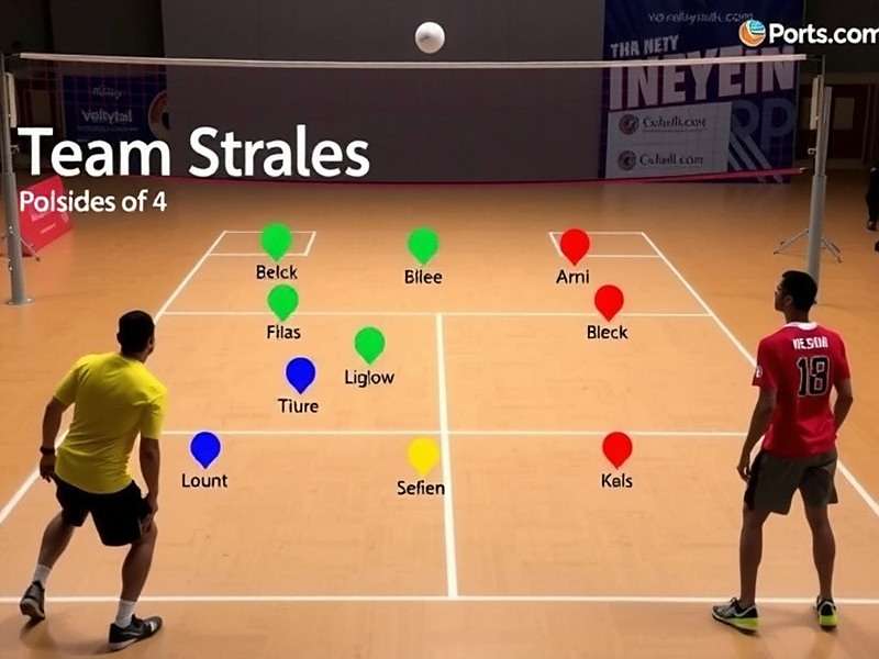 Volley Dominators India - Strategic Gameplay Volley Dominators India showing strategic team positioning for different Indian playing styles